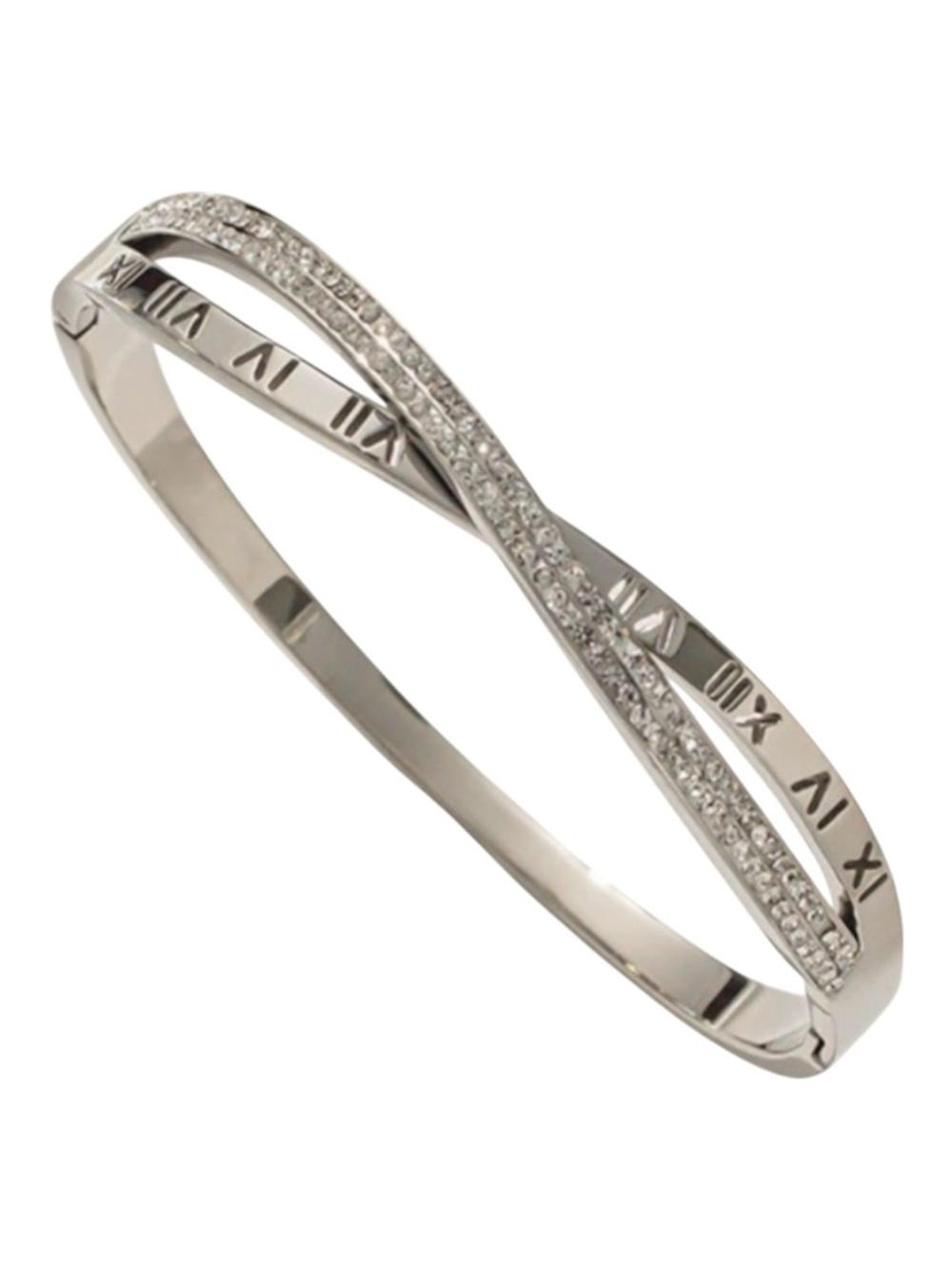 ROMAN CROSS BRACELET - SILVER
